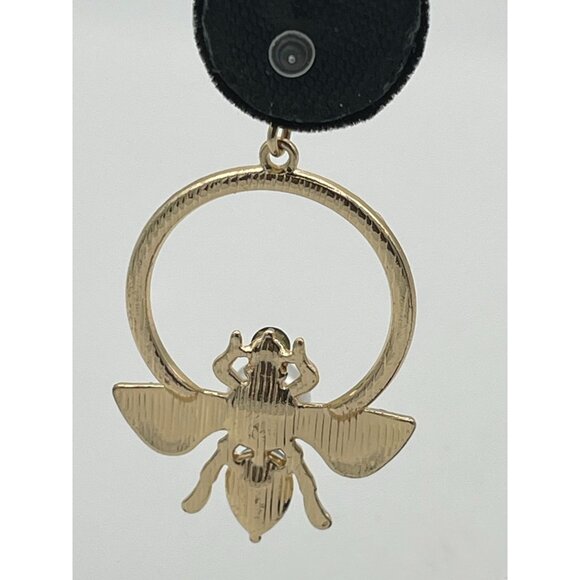 Pierced Earrings Butterfly Insect Blue Green Aurora Borealis Rhinestones Post St - Picture 3 of 7